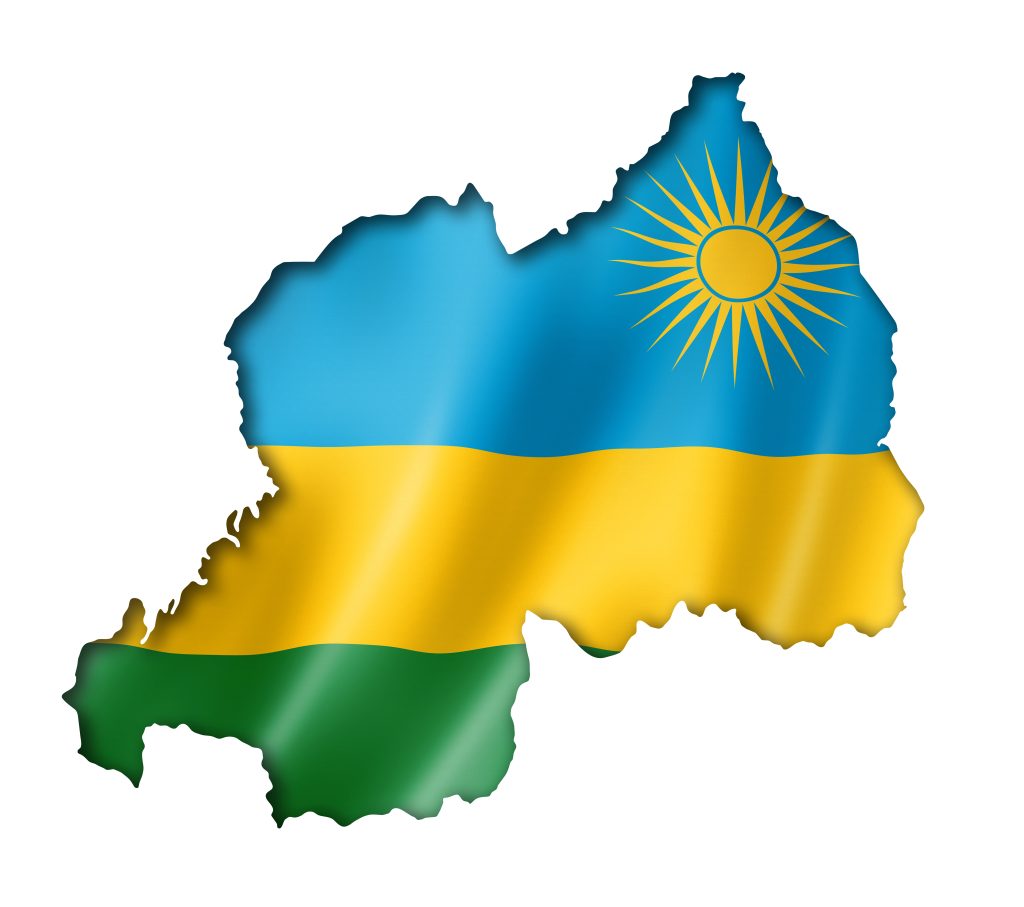 rwanda map flag