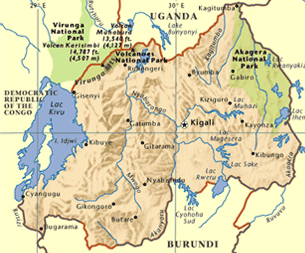 RWANDA MAP